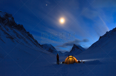 山,北极,瑞属拉普兰,两极气候,越野滑雪,瑞典,帐篷,极限运动,徒步旅行,雪鞋