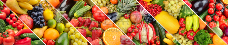 清新,蔬菜,水果,合成图像,边框,水平画幅,食品杂货,素食,生食,商店