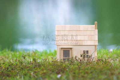 房屋,船,概念,堪萨斯城,分享经济,正门,草,池塘,倒影湖,建筑