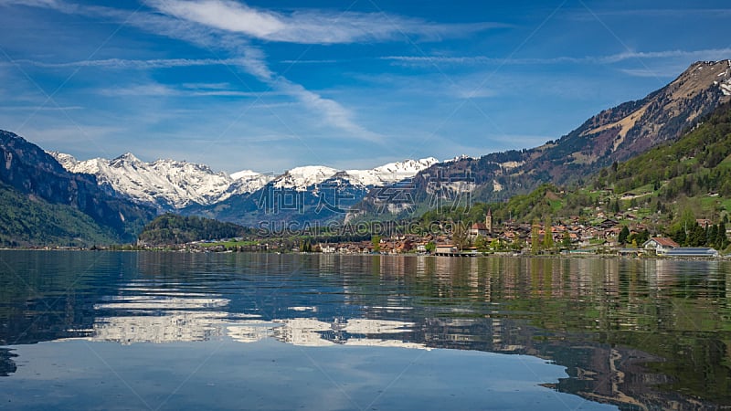 旅游目的地,云,池塘,湖,岩石,夏天,户外,天空,晴朗,瑞士