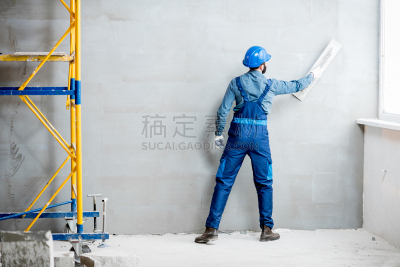 抹灰工,室内,留白,建筑承包商,水平画幅,家庭生活,制服,男性,仅男人,仅成年人