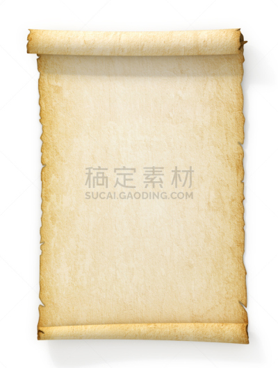 古老的,纸,白色背景,卷,垂直画幅,手稿,莎草纸,无人,文档