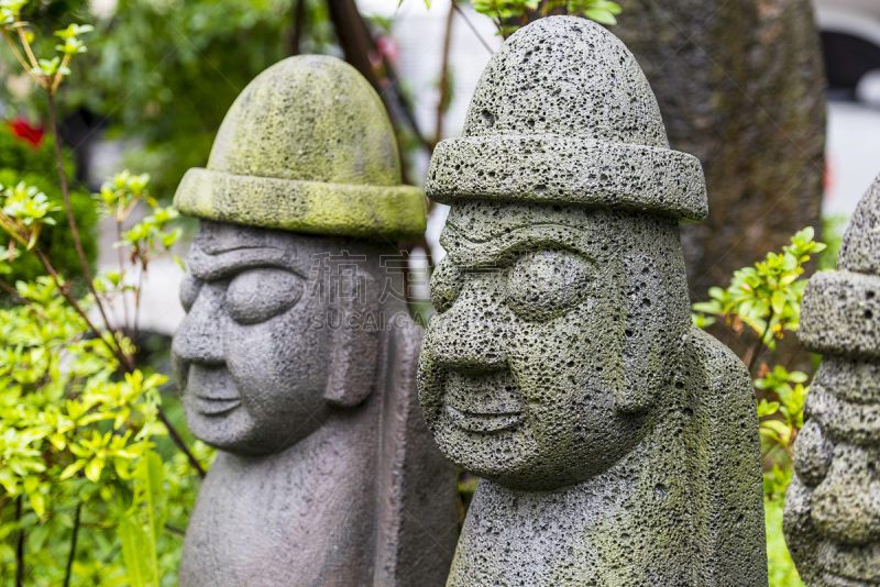 韩国,济州岛,石头,偶像,天空,艺术,水平画幅,档案,传统,符号