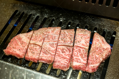 烧肉,牛肉,韩国烤肉,腰肉,肋骨,格子烤肉,水平画幅,生食,商业厨房,肉