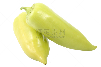 匈牙利椒,椒类食物,两个物体,蜡,白色,熟的,黄色,分离着色,接力赛,hungarian wax辣椒