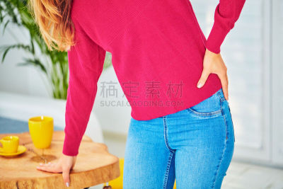 臀,后背,青年人,年龄,问题,整形器具,腰部以下,药,中间部分,仅一个女人