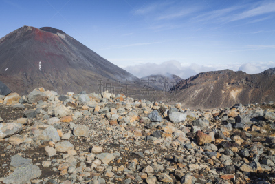 北,火山,瑙鲁赫伊山,熔岩,火山地形,天空,公园,褐色,水平画幅,雪