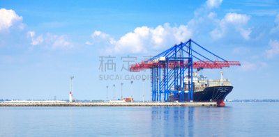 海港,海洋,起重机,敖德萨,工业船,2016,乌克兰,水平画幅,提举,蓝色