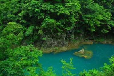 夏天,山谷,水,水平画幅,山,瀑布,无人,户外,植物,秋田县