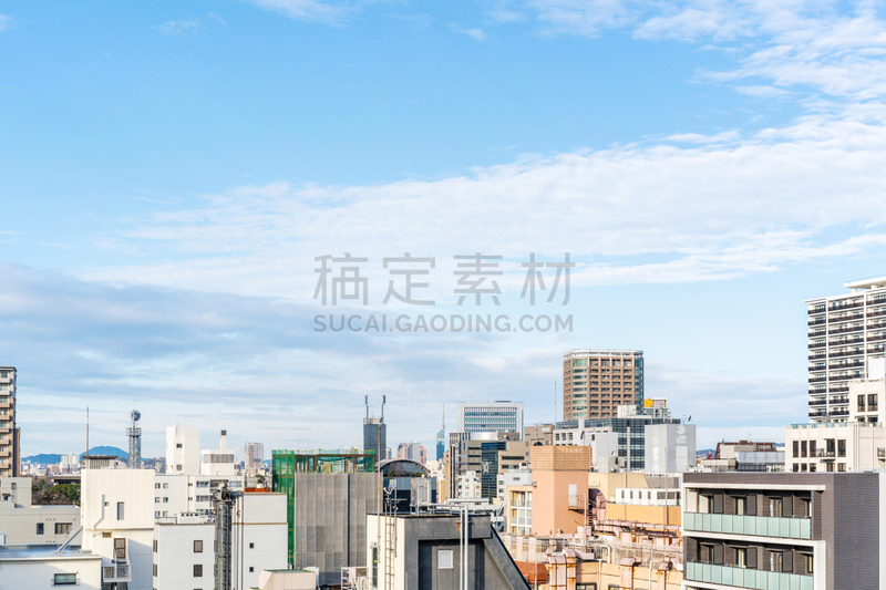 都市风景,日本,城市天际线,城镇景观,云,黄昏,现代,建筑,金融区,市区