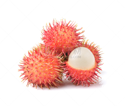 红毛丹,水果,清新,美味,分离着色,甜食,白色,自然,水平画幅,无人