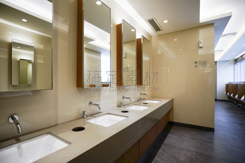 Interior of public toilet