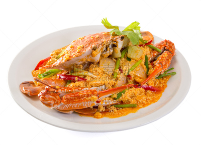 螃蟹,咖喱粉,蔬菜,热,清新,食品,咖喱,泰国,椒类食物,餐具
