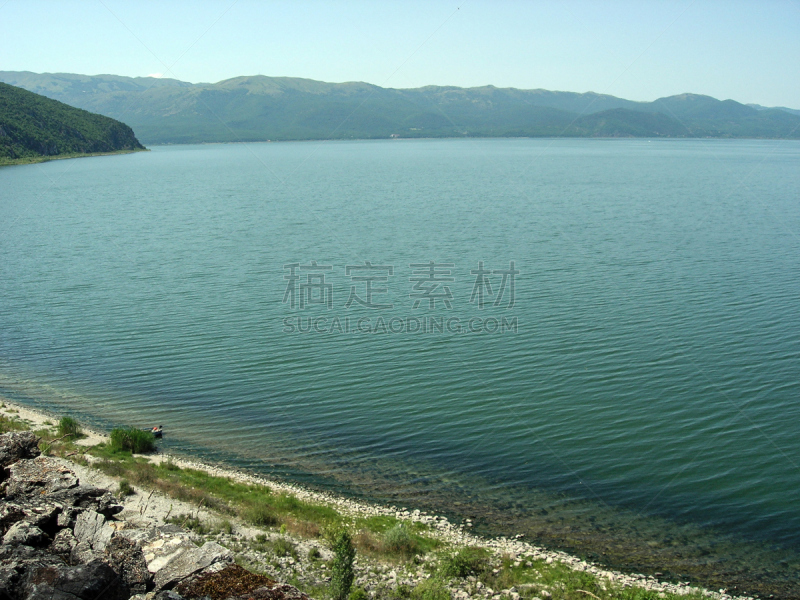 湖,马其顿地区,奥赫里德,斯科普里,水,水平画幅,无人,夏天,户外,巴尔干