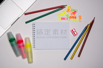 笔记本,留白,办公用品,空的,计算机,空白的,铅笔,室内,技术,图像