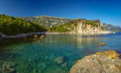 海滩,亚得里亚海,黑山,自然美,水,美,水平画幅,沙子,无人,科托尔湾