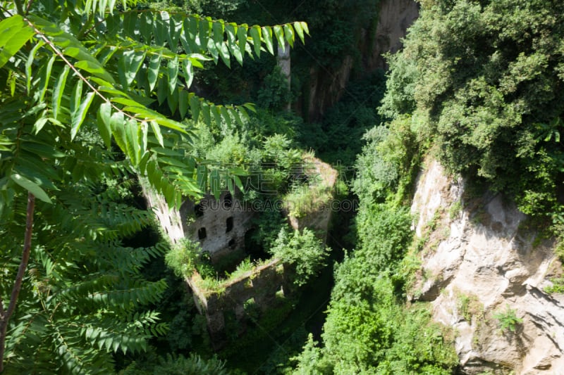 索伦托,传统风车,山谷,水平画幅,无人,夏天,户外,海滩,城镇,海景