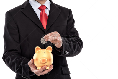 金融,银行经理,贪欲,小猪扑满,留白,套装,男商人,男性,仅男人,仅成年人
