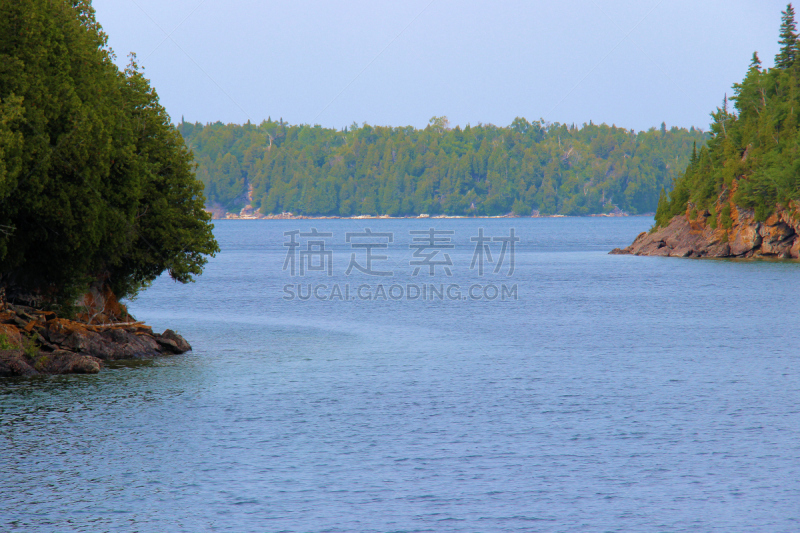 水,海峡,天空,水平画幅,无人,沙洲,户外,湖,北美,柱状岩石