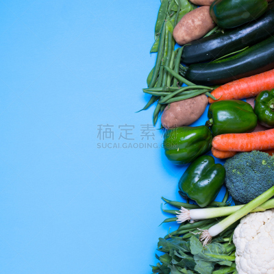 清新,蔬菜,组物体,胡萝卜,葱,枝繁叶茂,灯笼椒,素食,无人,椒类食物