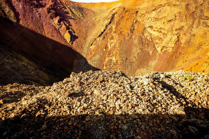 timanfaya national park,公园,兰萨罗特岛,火山地形,岛,天空,水平画幅,无人,大西洋群岛,户外