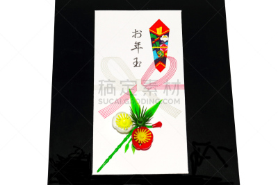 水平画幅,无人,新年,梅花,白色背景,菱形,黑色,华丽的,礼物,餐盘