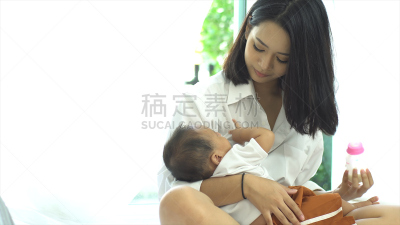 母亲,进行中,婴儿,青年人,自然美,亚洲,可爱的,泰国,东亚人,女人