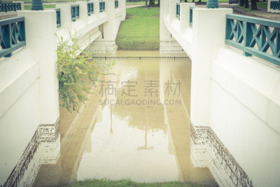 美国,在下面,,德克萨斯,欧文城,纯净水,桥式,水灾,地下的,湿