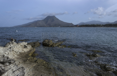 玛格丽塔岛,海岸线,山,风景,乡村,图像,岩石海岸线,海洋,委内瑞拉,无人