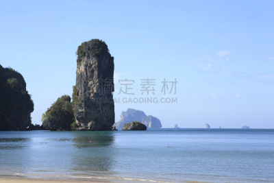 海滩,奥南湾,名声,甲米,地球,水,水平画幅,沙子,无人,安达曼海