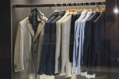 商店,衣服, 米兰,男人,水平画幅,纺织品,衬衫,套装,棉,裁缝