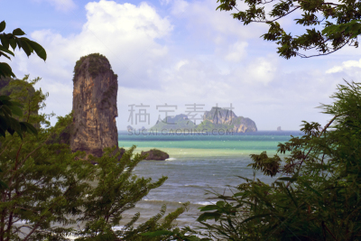 奥南湾,岩石,攀牙湾,甲米,自然,水平画幅,无人,亚洲,彩虹,摄影