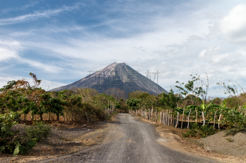 康塞普西翁,火山,尼加拉瓜,风景,水平画幅,枝繁叶茂,旅行者,户外,美洲,湖