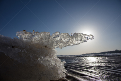 中国,海洋,冻结的,云,雪,船,动物,春天,海岸线,岩石
