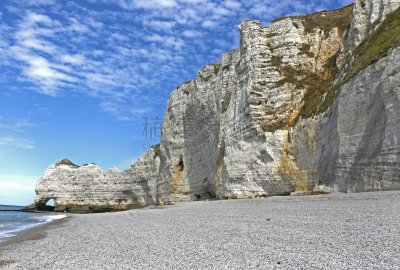 法国,诺曼底,诺曼底埃特塔尔海滩,white cliffs,著名自然景观,大西洋,著名景点,自然美,海岸线,鹅卵石