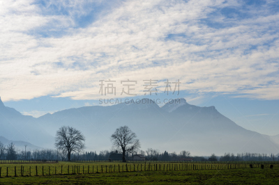 冬天,法国,南,飒佛旅馆,居住区,水,天空,水平画幅,高视角,云