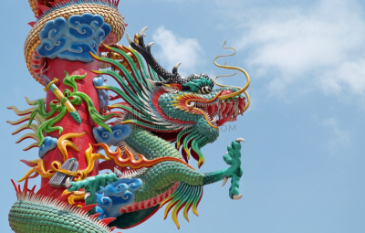 龙,多色的,数字1,刺刀,艺术,手艺,水平画幅,无人,符号,巨大的