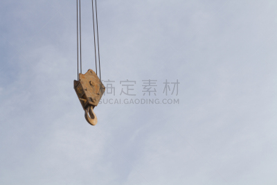 建筑业,吊钩,移动式起重机,办公室搬家,电缆绞车,滑车,电缆,重的,水平画幅,提举