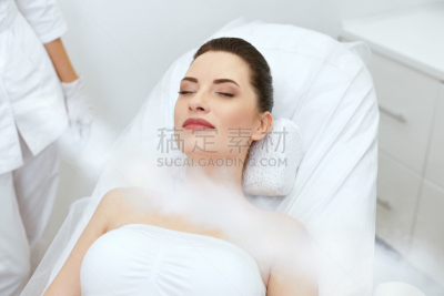 女人,氧气,美,美容院,冷冻疗法,横截面,活力,寒冷,健康保健,专业人员