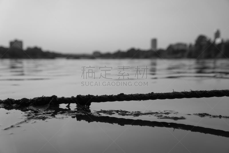 水,绳子,镇湖,天空,美国,水平画幅,地形,无人,户外,岛