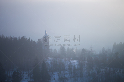 波兰,冬天,雾,地形,多尔诺斯拉斯基州,寒冷,自然界的状态,环境,黄昏,霜