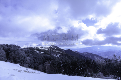 冬天,雪,日本,安静,云,深雪,木制,晴朗,长野城,白色