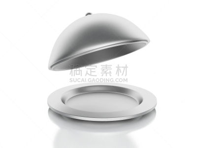 苗床罩,银色,餐馆,白色背景,餐具,留白,水平画幅,形状,无人,绘画插图