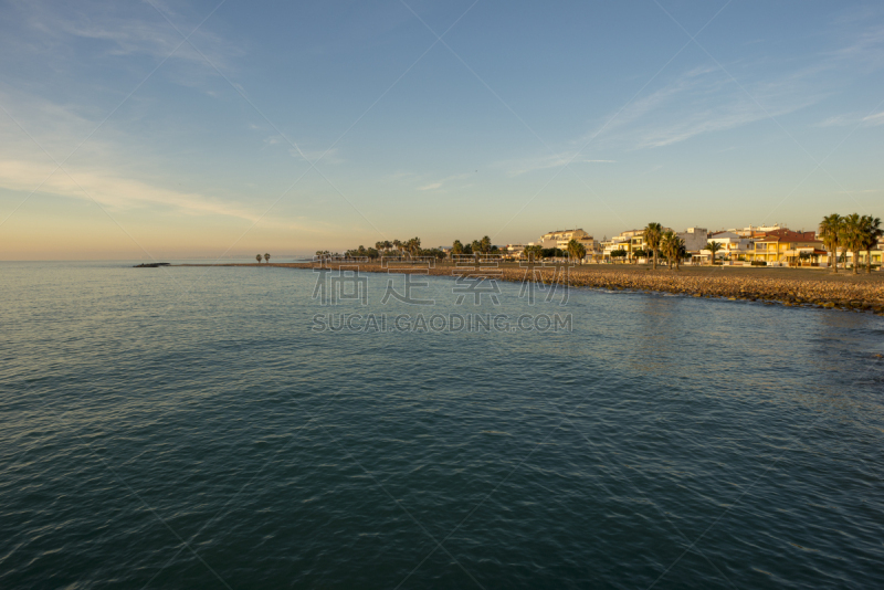 海滩,海岸线,自然,卡斯特利翁省,图像,海洋,水,背景,地中海,水平画幅