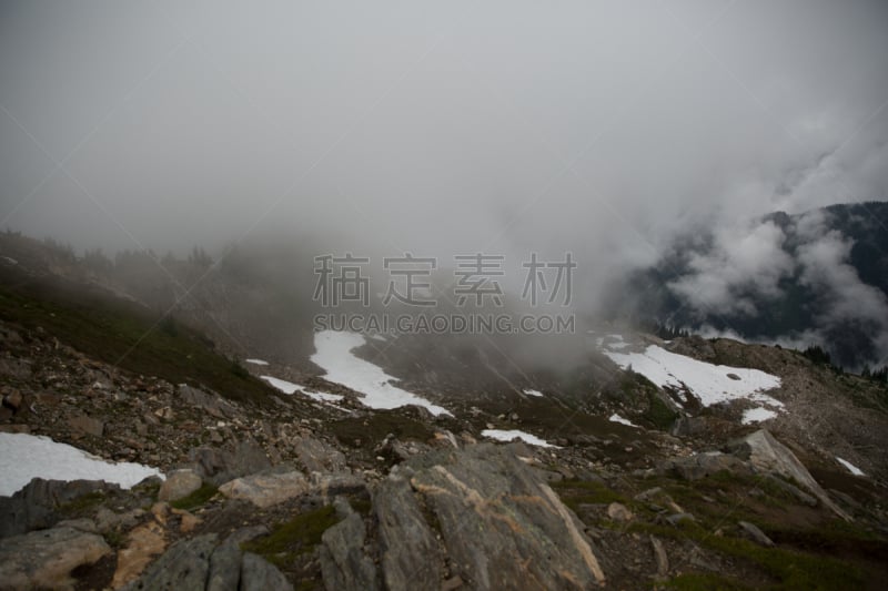 小溪,山口,冰河峰荒野地,太平洋鸟冠小径,自然,水平画幅,地形,户外,徒步旅行,运动