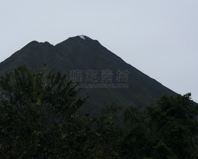 阿雷纳火山,火山渣锥,丛林索道,哥斯达黎加,中美洲,水平画幅,火山地形,热带雨林,旅行者,户外