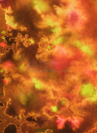 背景,纹理,斑驳的,手工着色,艺术,抽象,水彩画颜料,美术工艺,多样,橙色