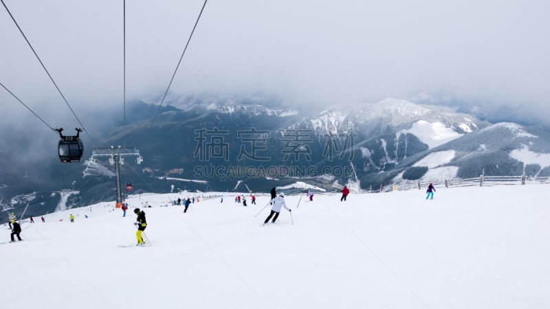 缆车,斯洛伐克,滑雪场,黑梳山,惠斯勒,塔特里山脉,空中缆车,滑雪运动,滑雪坡,滑雪板