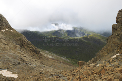 岩石,草,ordesa national park,韦斯卡,比利牛斯山地区,宝丽丝山脉,灵性,水平画幅,无人,夏天