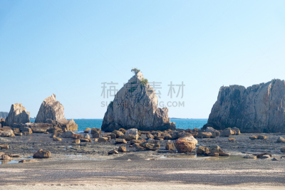 串本町,城镇,旅游目的地,水平画幅,无人,水平线,蓝色,日本,南,岩层